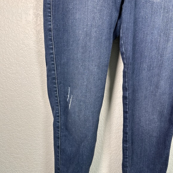 Just USA Women's Blue Distressed Mid-Rise Skinny Denim Jeans Stitch Fix Size 30 - Picture 3 of 11